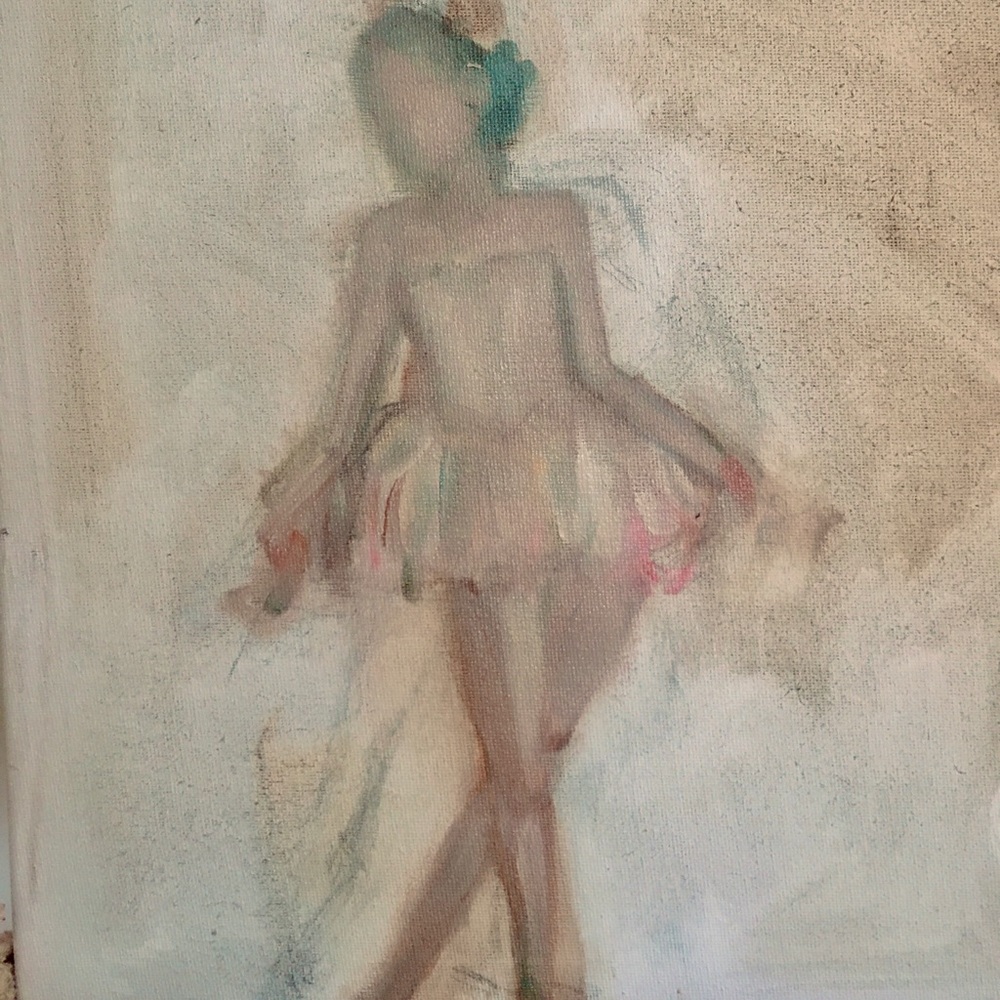 Ballarina oil print from a sold oil original